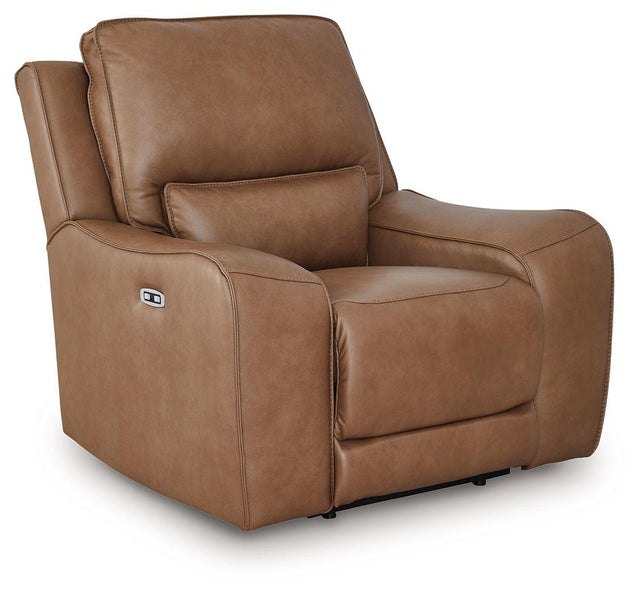 Ashley DeepWakes PWR Recliner/ADJ Headrest - Caramel