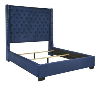 Ashley Coralayne Queen Upholstered Headboard - Blue