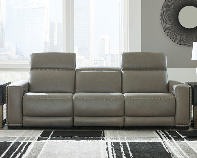 Ashley Correze - Gray - Power Sofa 3 Pc Sectional