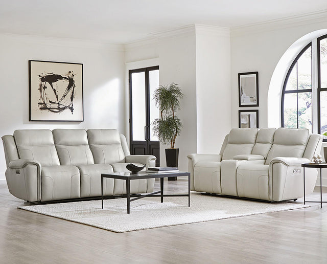 Parker House Atlantis - Power Reclining Zero Gravity Sofa And Loveseat - Whisper Ivory