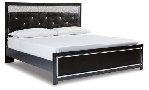 Ashley Kaydell - Black - King Upholstered Panel Platform Bed