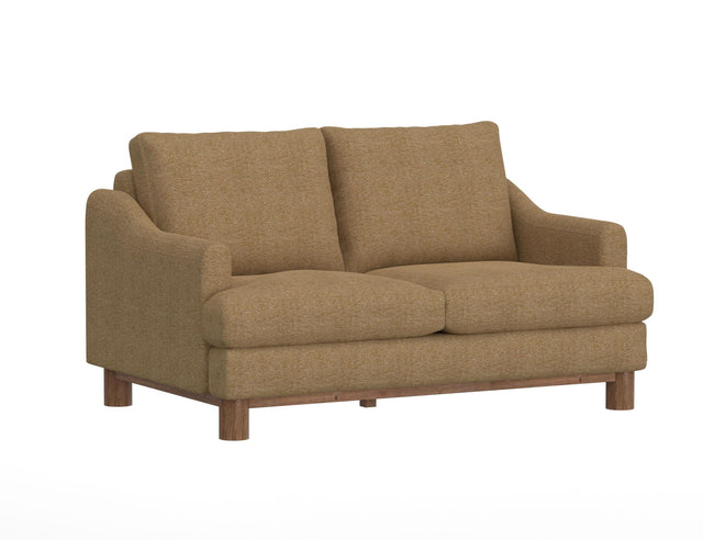 International Furniture Direct Olimpia - Loveseat - Capuccino Brown