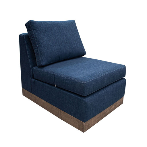 International Furniture Direct Georgia - Armless Chair - Dark Blue