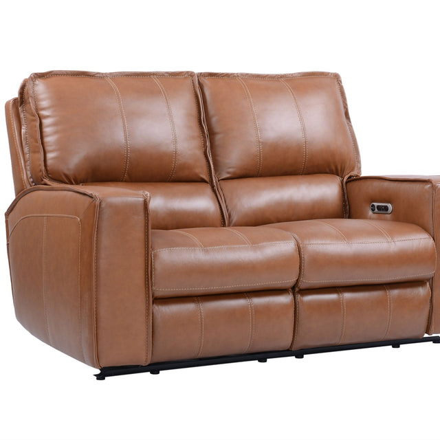 Parker House Rockford - Power Loveseat - Verona Saddle