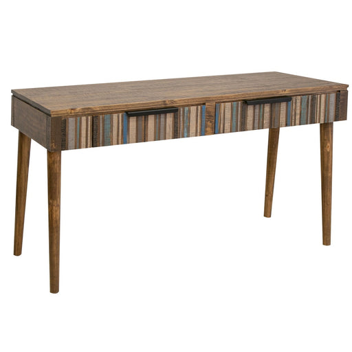 International Furniture Direct Tiza - Desk - Peanut Brown/ Chalk Colors