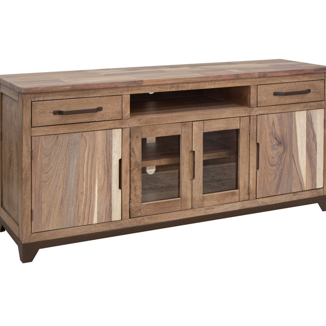 International Furniture Direct Natural Parota - 70" TV Stand