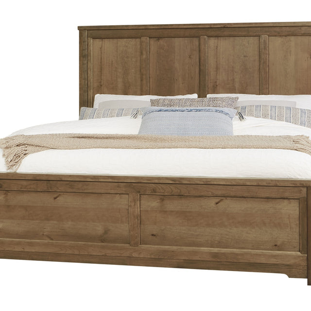 Vaughan-Bassett Crafted Cherry - Ben's 6 Panel Queen Bed - Meduim Cherry