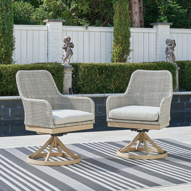 Ashley Seton Creek Swivel Chair w/Cushion (2/CN)