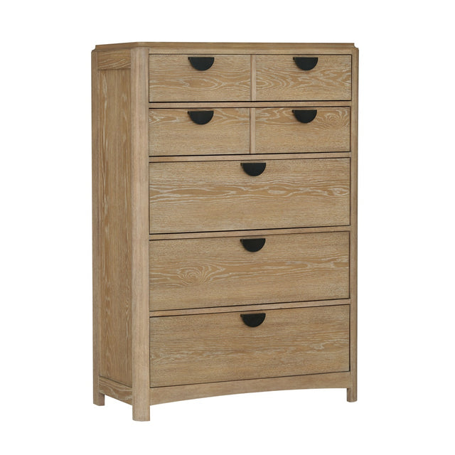 Parker House Escape - Bedroom 5 Drawer Chest With Cedar Bottom - Glazed Natural Oak