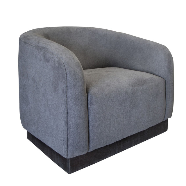 International Furniture Direct Suomi - Arm Chair - Gray, Dark
