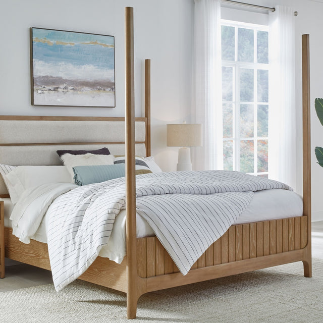 Parker House Escape - Bedroom Queen Poster Bed - Glazed Natural Oak