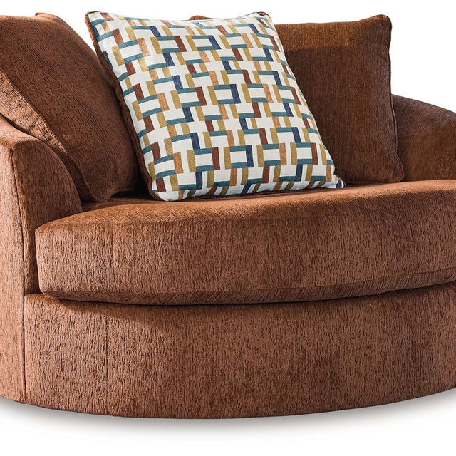 Ashley Laylabrook Oversized Swivel Accent Chair - Spice