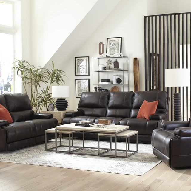Parker House Whitman - Powered By Freemotion Power Reclining Sofa Loveseat And Recliner - Verona Coffee