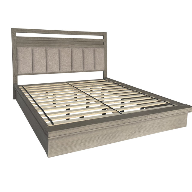 Parker House Pure Modern Bedroom - Queen Platform Bed - Moonstone