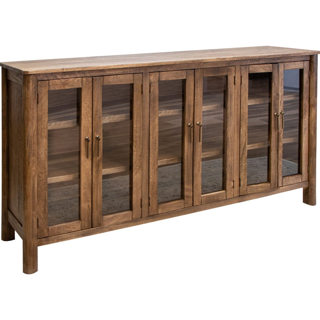 International Furniture Direct Olimpia - Console With 6 Doors - Tequila