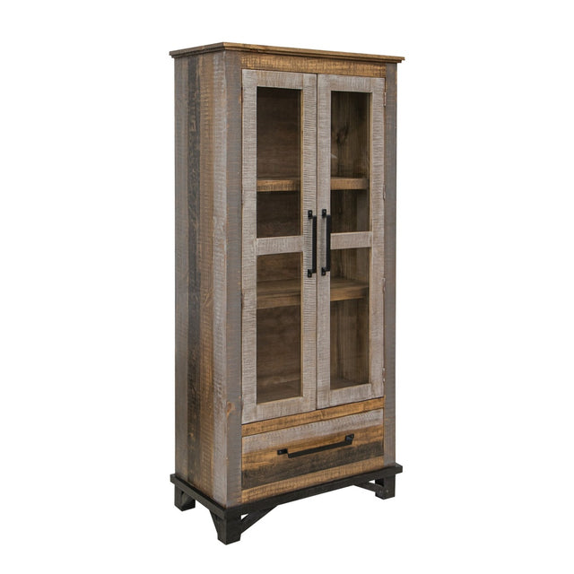 International Furniture Direct Loft Brown - Cabinet - Natural Brown