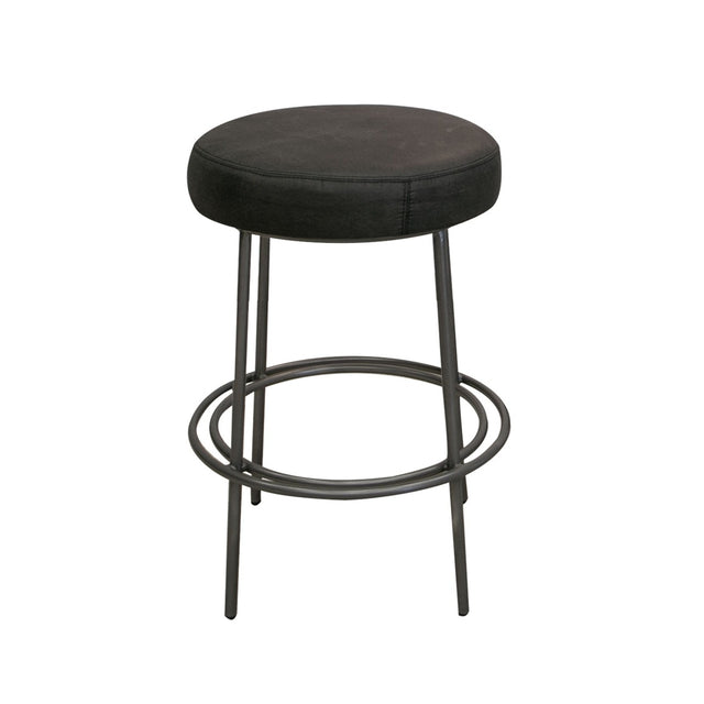 International Furniture Direct Frida - Metal Stool - Black