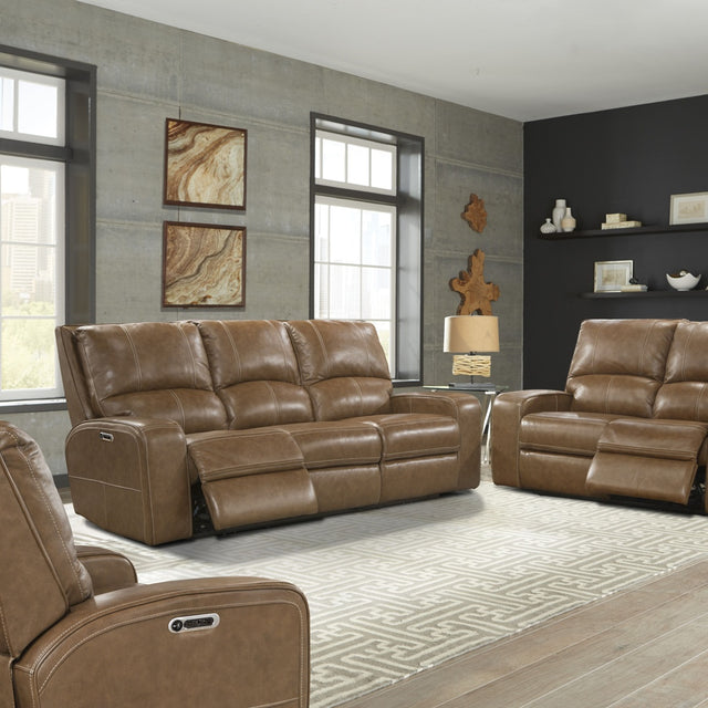 Parker House Swift - Power Reclining Sofa Loveseat And Recliner - Bourbon