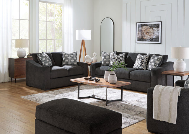 Ashley Wryenlynn - Onyx - 4 Pc. - Sofa, Loveseat, Chair And A Half, Ottoman