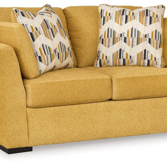 Ashley Keerwick Loveseat - Sunflower