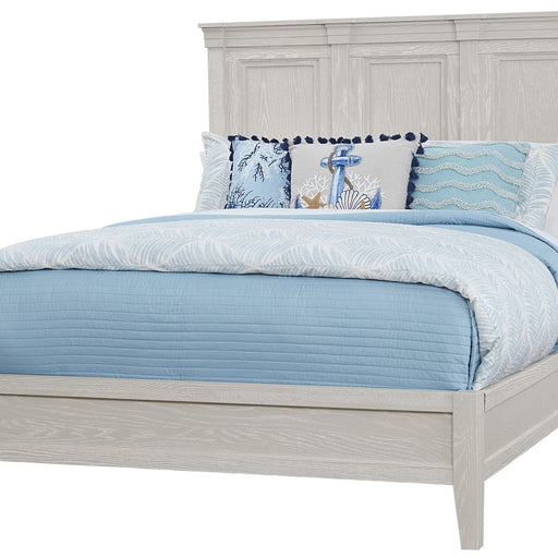 Vaughan-Bassett Passageways - Queen Mansion Bed With Low Profile Footboard - Oyster Grey