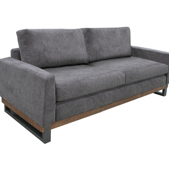 International Furniture Direct Mita - Loveseat - Gray