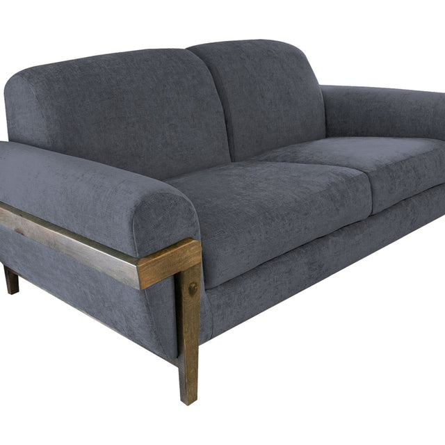 International Furniture Direct Loft Brown - Loveseat - Gray