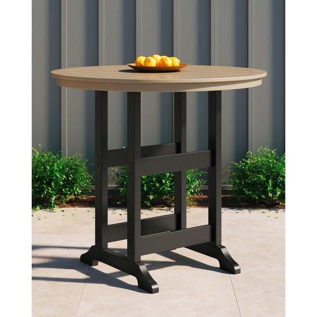 Ashley Fairen Trail Round Bar Table w/UMB OPT