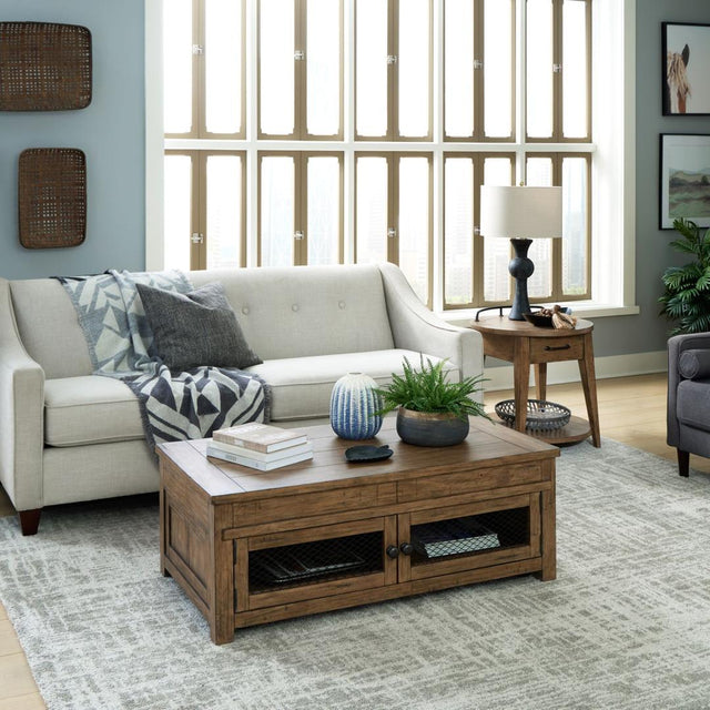 Liberty Furniture Pinebrook Ridge - Opt 3 Piece Set - Light Brown
