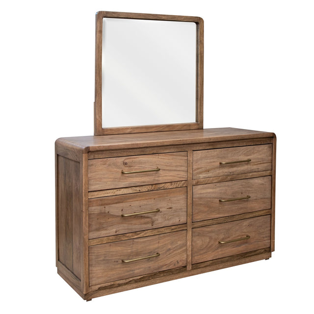 International Furniture Direct Mezquite - Mirror - Reddish Brown