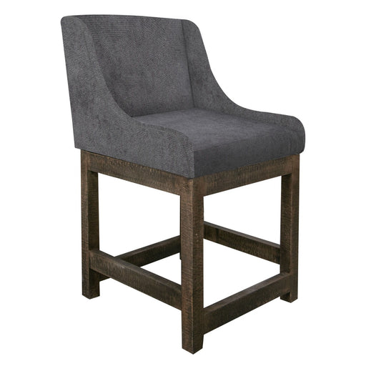International Furniture Direct Gray - Metal Bar Stool - Gray