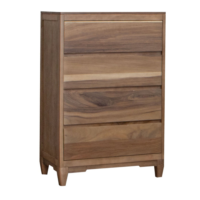 International Furniture Direct Parota Nova - Chest - Brown Cappuccino/Natural Parota