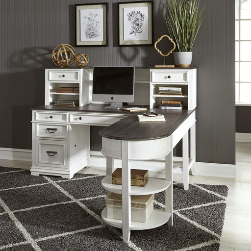 Liberty Furniture Allyson Park - L Shaped Desk Set - White