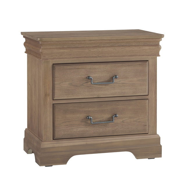 Vaughan-Bassett Vista - 2 Drawer Night Stand - Natural Oak
