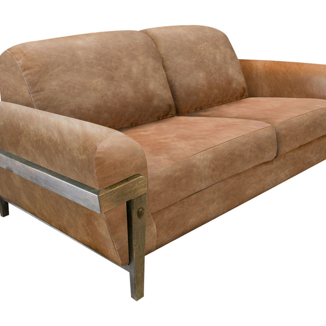 International Furniture Direct Loft Brown - Loveseat - Cognac