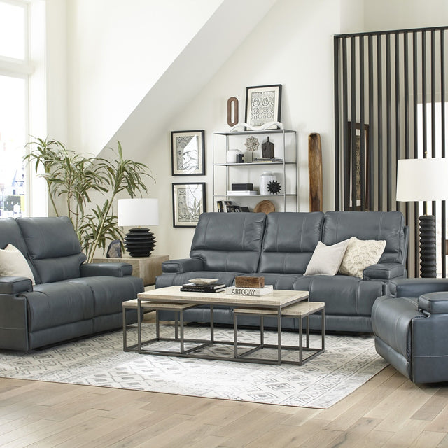 Parker House Whitman - Powered By Freemotion Power Reclining Sofa Loveseat And Recliner - Verona Azure
