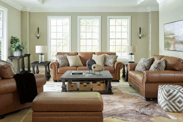 Ashley Carianna - Caramel - 4 Pc. - Sofa, Loveseat, Chair And A Half, Ottoman
