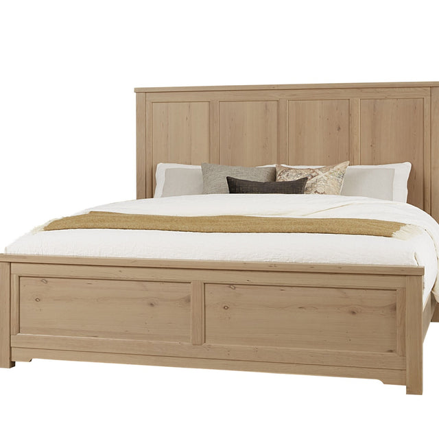Vaughan-Bassett Crafted Cherry - Ben's 6 Panel Queen Bed - Bleached Cherry