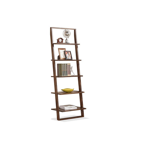 Riverside Furniture Lean Living - Leaning Bookcase - Burnished Brownstone