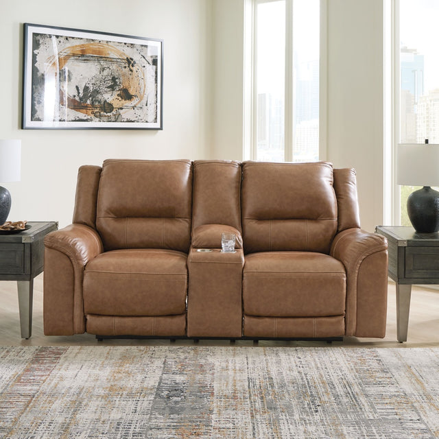 Ashley Trasimeno PWR REC Loveseat/CON/ADJ HDRST