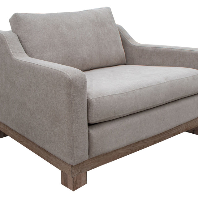 International Furniture Direct Samba - Arm Chair - Almond Gray