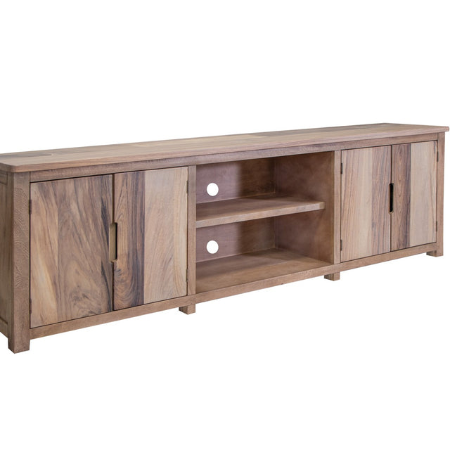 International Furniture Direct Natural Parota - 93" TV Stand