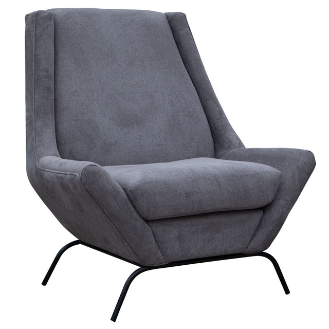 International Furniture Direct Tyne - Arm Chair - Dark Gray