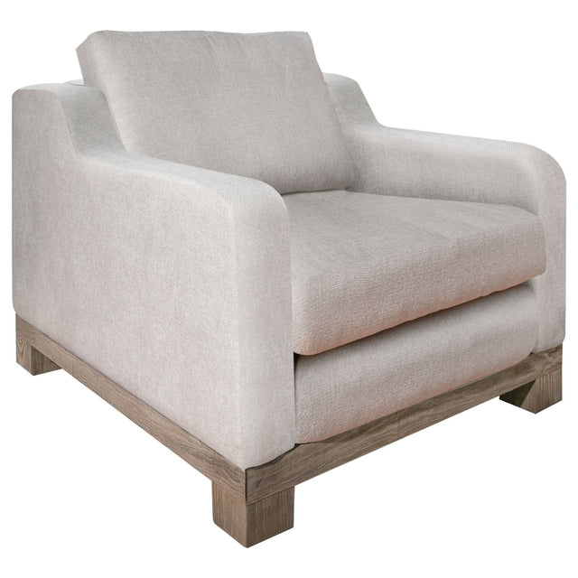 International Furniture Direct Samba - Arm Chair - Beige - Fabric