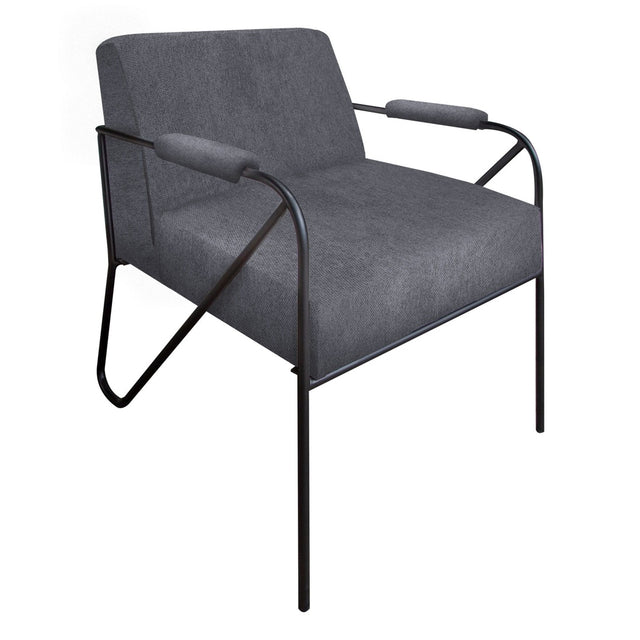 International Furniture Direct Lotus - Arm Chair - Gray
