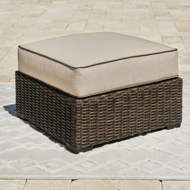 Ashley Coastline Bay Ottoman with Cushion