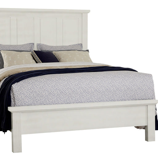 Vaughan-Bassett Maple Road - Queen Mansion Bed With Low Profile Footboard - Soft White