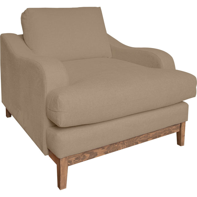International Furniture Direct Alfa - Arm Chair - Light Brown