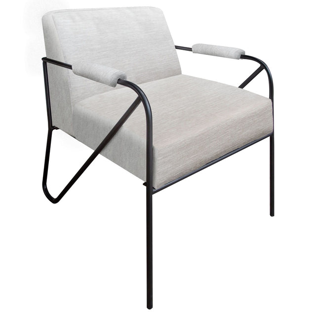 International Furniture Direct Lotus - Arm Chair - White