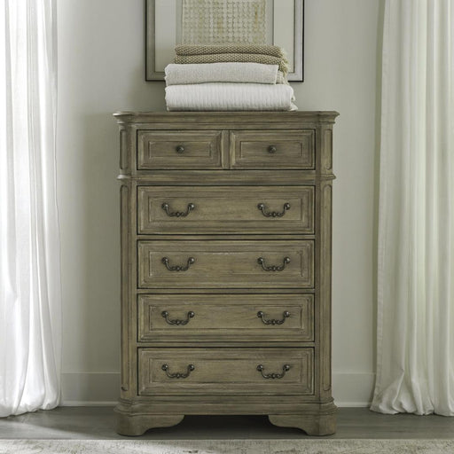 Liberty Furniture Magnolia Manor - 5 Drawer Chest - Light Brown